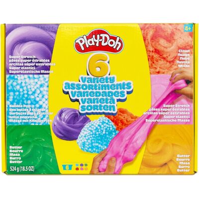 Play-Doh Mix & Play sansemasse 6-pak - 6 bøtter Play-Doh Mix & Play sansemasse 6-pak - 6 bøtter