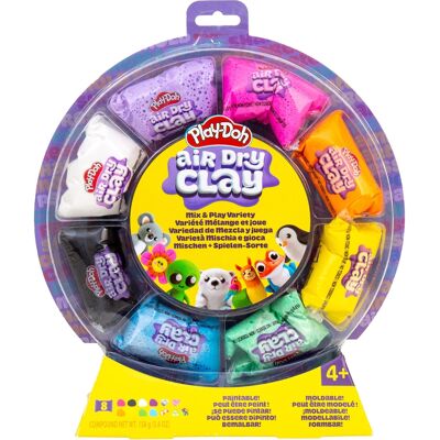 Play-Doh lufttørrende ler hjul med mix-ins - 8 farver Play-Doh lufttørrende ler hjul med mix-ins - 8 farver