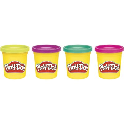 Play-Doh modellervoks Vibrant 4-pak - 340 g Play-Doh modellervoks Vibrant 4-pak - 340 g