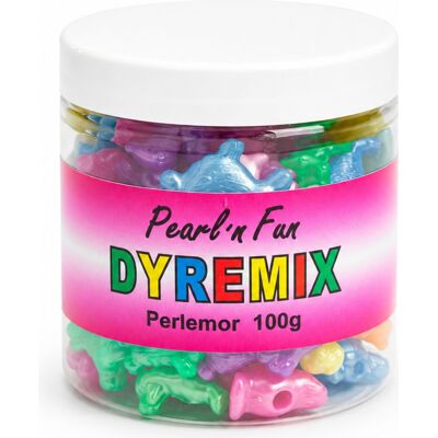 Pearl dyremix perler - 25 mm - Perlemor - 100 g Pearl dyremix perler - 25 mm - Perlemor - 100 g