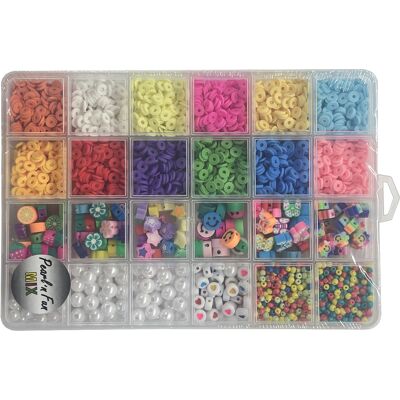 Pearl multi perlemix i 20 farver - 3-10 mm Pearl multi perlemix i 20 farver - 3-10 mm