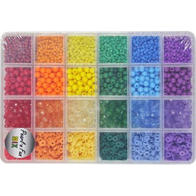 Pearl perlemix i farvenuancer - 6 farver - 3-6 mm Pearl perlemix i farvenuancer - 6 farver - 3-6 mm