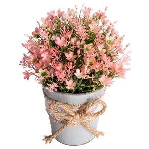 Home-tex Kunstig Campanula Blomst - Højde 21 cm - Flotte lyserøde blomster - Kunstig potteplante