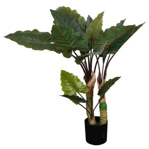 Home-tex Kunstig Elefantøre Plante - Højde 110 cm - Store grønne blade