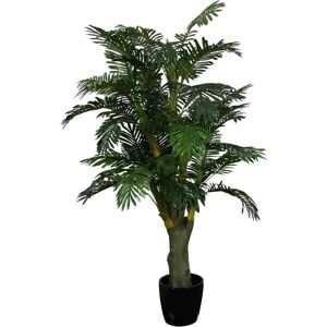 Home-tex Kunstig Areca træ  - 185 cm høj - Store og dekorative blade - Kunstig plante