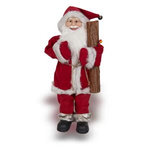Home-tex Julemand 60 cm høj - Med træ og bjælde - Flot julepynt til hjemmet
