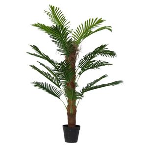 Home-tex Tropisk palme - 120 cm høj - Kunstig plante i potte med pæn stamme -