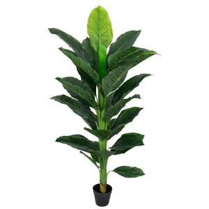 Home-tex Kunstig plante 160 cm høj  - Stor og flot Spathiphyllum med mange fyldige blade