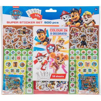 HOME-TEX Paw Patrol super stickersæt - Kreativt sæt med Actionfyld HOME-TEX Paw Patrol super stickersæt - Kreativt sæt med Actionfyld