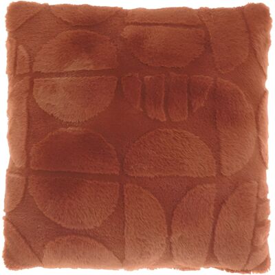 Borg Living Pyntepude - 45x45 cm - Fake fur - Rødbrun Borg Living Pyntepude - 45x45 cm - Fake fur - Rødbrun