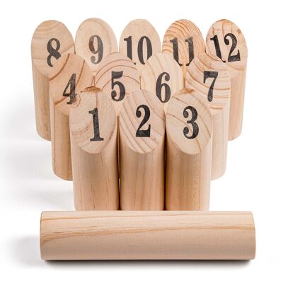 HOME-TEX Kubb med tal - Underholdende spil for 2 HOME-TEX Kubb med tal - Underholdende spil for 2
