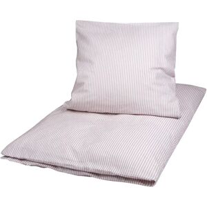 Müsli Baby sengetøj 70x100 cm - Stripe rose - 100% økologisk bomuld -