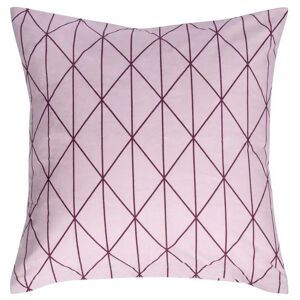 Borg Living Pudebetræk 60x63 cm - Graphic Rose - Lyserød  - 100% Bomuld