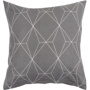 Borg Living Pudebetræk 60x63 cm - Graphic grey - Hovedpudebetræk i 100% Bomuld