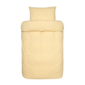 Høie Of Scandinavia Gult sengetøj - 140x220 cm - Lyra dus gul - Sengesæt i 100% økologisk bomuld - Høie sengetøj