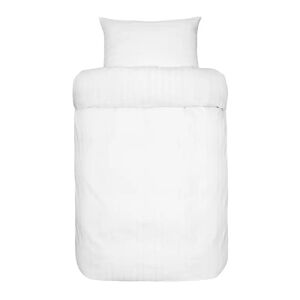 Høie Of Scandinavia Hvidt sengetøj - 140x220 cm - Milano hvid - Sengesæt i 100% dobbyvævet bomuldssatin - Høie sengetøj