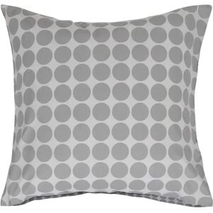 Borg Living Pudebetræk 60x63 cm - Circle grey​​​​​​​ - Hovedpudebetræk i 100% Bomuld