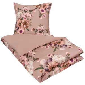 By Borg Blomstret sengetøj - 140x200 cm - Lavender flower - Vendbar dynebetræk - 100% Bomuldssatin - Excellent  sengesæt