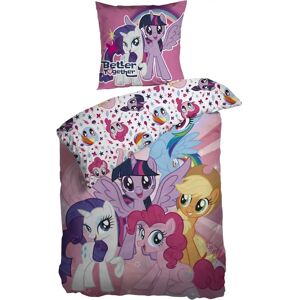 Licens Økologisk My Little pony sengetøj 140x200 cm - Børnesengetøj - Vendbart sengesæt i 100% økologisk bomuld