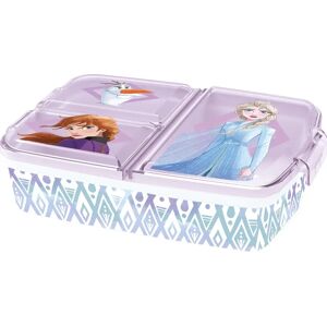 Licens Frozen madkasse - madkasse med 3 rum til børn - Anna, Elsa og Olaf