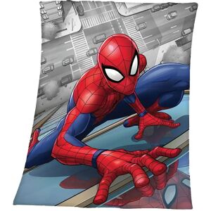 Borg Living Børnetæppe - Spiderman - 120x140 cm - Blødt og lækkert Fleece tæppe -