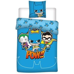 Licens Junior sengetøj 100x140 cm - Batman DC Pop sengesæt junior - Vendbart design - 100% bomuld