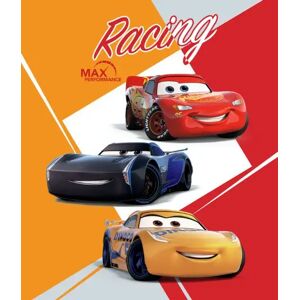 Borg Living Børnetæppe - Cars 3 - 120x140 cm - Blødt og lækkert Fleece tæppe -