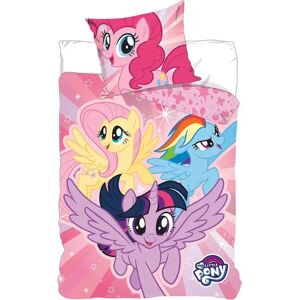 Licens My Little pony Junior sengetøj 100x140 cm - Sengesæt My Little pony - 2 i 1 design - 100% bomuld