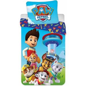 Licens Paw Patrol Sengetøj - Junior sengesæt 100x140 cm - 2 i 1 - 100% bomuld