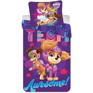 Licens Sengetøj børn 140x200 - Paw Patrol sengetøj - Awesome - 2 i 1 design - Dynebetræk i 100% bomuld