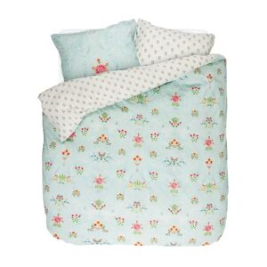 Pip Studio Blomstret sengetøj - 140x220 cm - Yes madam blue - Sengesæt med 2 design - 100% bomuld -  sengetøj