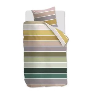 Essenza Auping sengetøj - 140x200 cm - Bomuldssatin sengesæt - Brede striber - Auping Poseidon multi