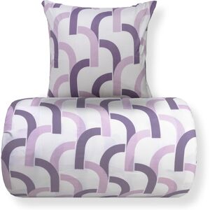 In Style Lilla Microfiber Bedding - Clips Mønster - 140x220cm In Style Lilla Microfiber Bedding - Clips Mønster - 140x220cm