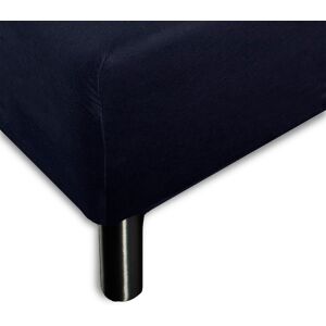 Nordstrand Home Stræklagen 80x200 cm - Mørkeblåt jersey lagen - 100% Bomuld - Faconlagen til madras Nordstrand Home Stræklagen 80x200 cm - Mørkeblåt jersey lagen - 100% Bomuld - Faconlagen til madras