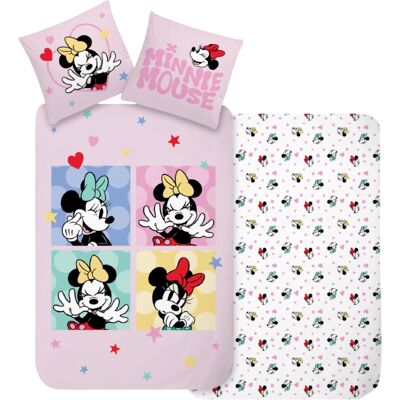 Licens Minnie Mouse sengetøj - 100% bomuld - Junior sengetøj 100x140 cm Licens Minnie Mouse sengetøj - 100% bomuld - Junior sengetøj 100x140 cm