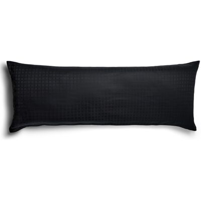 By Night Sort Bomuldssatin Pudeovertræk - Elegant Jacquard Sengetøj By Night Sort Bomuldssatin Pudeovertræk - Elegant Jacquard Sengetøj