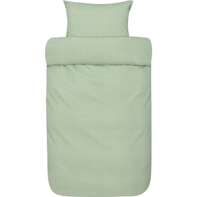 Høie Of Scandinavia Dobbelt sengetøj 200x220 cm - Bæk og bølge - - Sol Sage Green Høie Of Scandinavia Dobbelt sengetøj 200x220 cm - Bæk og bølge - - Sol Sage Green