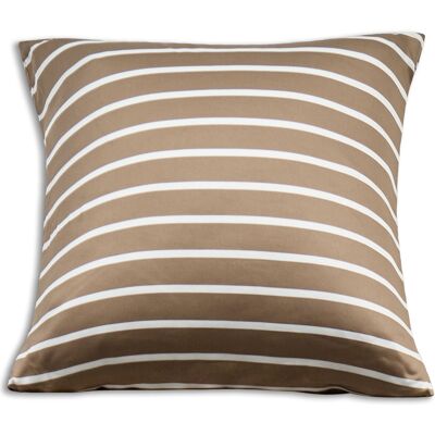 Nature By Borg Bambus pudebetræk 60x63 cm - 100% bambus - Beige stribet Nature By Borg Bambus pudebetræk 60x63 cm - 100% bambus - Beige stribet