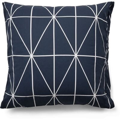 Nordstrand Home Pudebetræk 60x63 cm - 100% bomuld - Blåt med hvide harlekintern Nordstrand Home Pudebetræk 60x63 cm - 100% bomuld - Blåt med hvide harlekintern