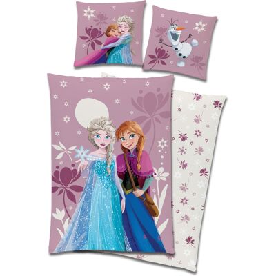 Licens Frozen sengetøj - 100% bomuld - Junior sengetøj 100x140 cm - Frost Anna og Elsa - Blomster Licens Frozen sengetøj - 100% bomuld - Junior sengetøj 100x140 cm - Frost Anna og Elsa - Blomster