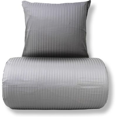 Borg Living Bomuldssatin Sengetøj - King Size - Grå Borg Living Bomuldssatin Sengetøj - King Size - Grå