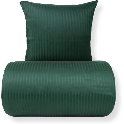 Borg Living satin sengesæt - Grøn - 140x220 cm - Jacquard Borg Living satin sengesæt - Grøn - 140x220 cm - Jacquard
