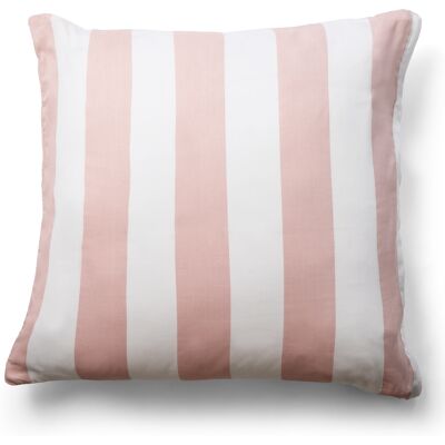By Night Pudebetræk 60x63 cm - 100% bomuldssatin - Nordic Stripe - Brede lyserød striber By Night Pudebetræk 60x63 cm - 100% bomuldssatin - Nordic Stripe - Brede lyserød striber