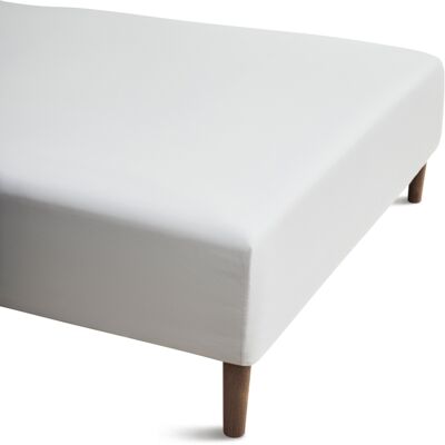 JUNA boxlagen 120x200 cm - 100% økologisk bomuld - Hvid Percale boxlagen JUNA boxlagen 120x200 cm - 100% økologisk bomuld - Hvid Percale boxlagen