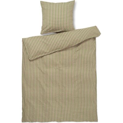 JUNA sengetøj 140x220 cm - 100% økologisk bomuld - Bæk&Bølge grøn JUNA sengetøj 140x220 cm - 100% økologisk bomuld - Bæk&Bølge grøn