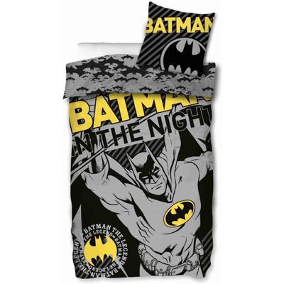 Batman Sengetøj - 140x200cm - Vendbart - 100% bomuld Batman Sengetøj - 140x200cm - Vendbart - 100% bomuld