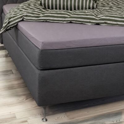 Nordstrand Home Kuvertlagen 180x200 cm - 100% blød bomuld - Højde 8 cm - Antracit gråt lagen til topmadras by Nordstrand Home Kuvertlagen 180x200 cm - 100% blød bomuld - Højde 8 cm - Antracit gråt lagen til topmadras by