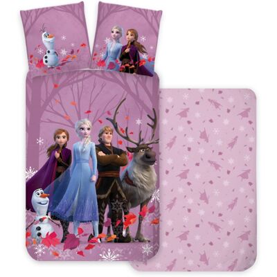 Licens Frost Sengetøj - Pink - Anna, Elsa & Olaf - 140x200 cm Licens Frost Sengetøj - Pink - Anna, Elsa & Olaf - 140x200 cm