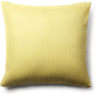 By Borg Pudebetræk 60x63 cm - Egyptisk bomuld - Gule jacquardvævede striber By Borg Pudebetræk 60x63 cm - Egyptisk bomuld - Gule jacquardvævede striber