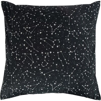 Borg Living Zodiac sort pudebetræk - 60x63cm - Bomuld Borg Living Zodiac sort pudebetræk - 60x63cm - Bomuld